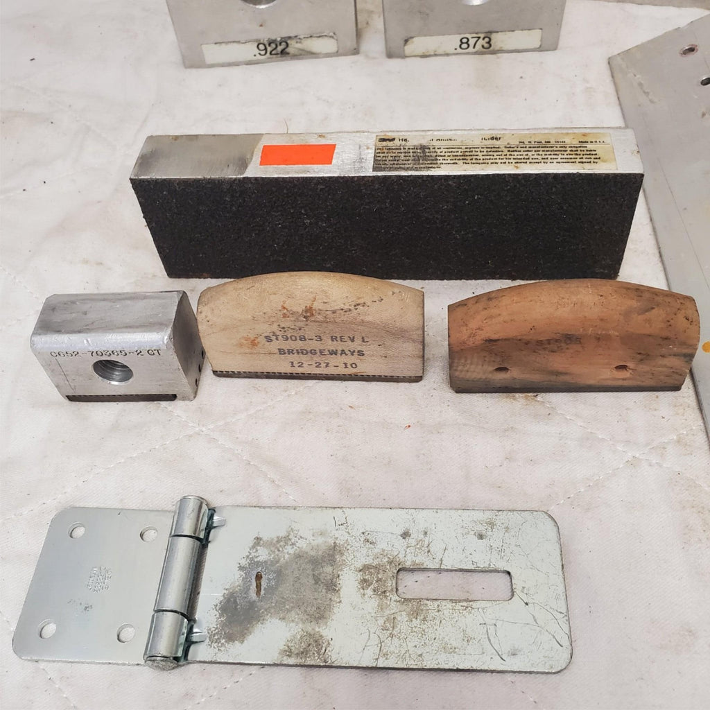 Lot of Measurement and Tooling Brackets Tools