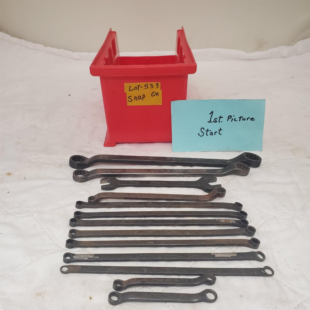 Lot of 13 Assorted Snap-On Box End Wrench & Other Wrenches LOT 533