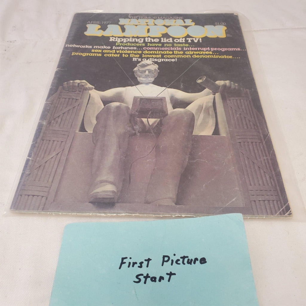 National Lampoon Magazine April 1977 Ripping the Lid Off T.V
