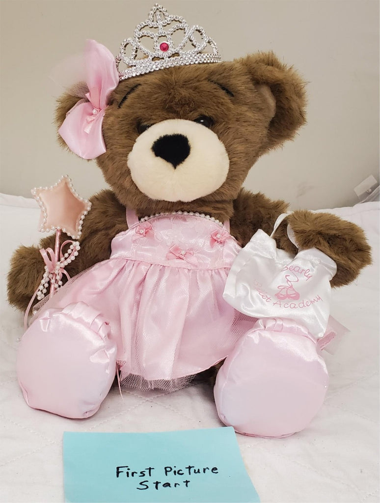 Build a Bear Workshops Brown Bear With Pink Ballerina Tutu Outfit