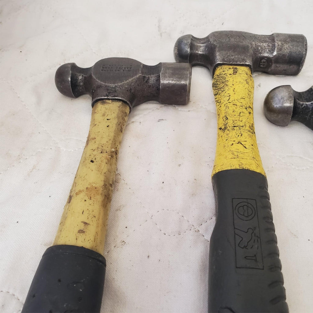 Lot of 4 Blue Point, Stanley & Others Brands Ball Peen Fiberglass Hammer LOT-527