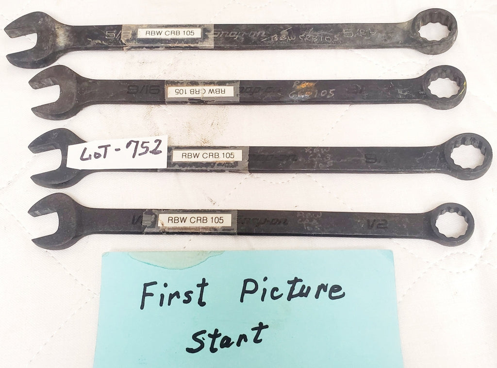 Lot of 4 Snap On Offset Combination Wrench LOT-752
