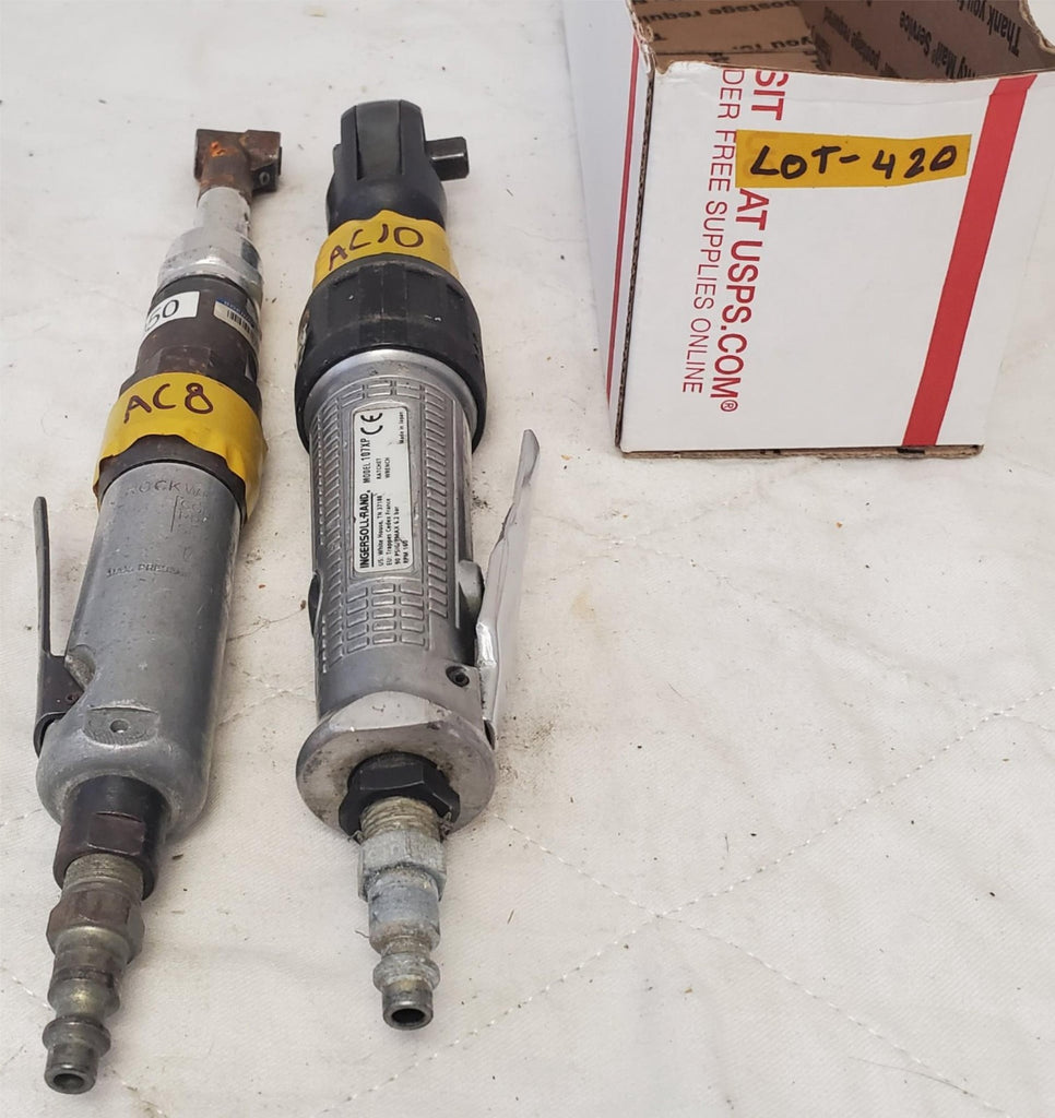 Lot of 2 Intersoll Rand & Rockwell Air Ratchet Wrench LOT-420
