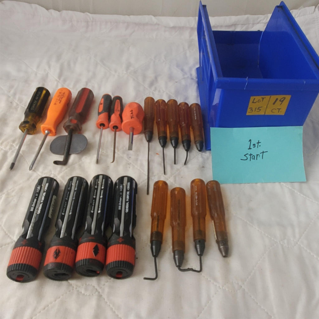 Lot of 19 Various Screwdrivers / Hose Removal & Other Tool LOT 315
