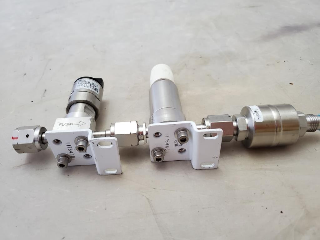 Tescom NF3 Regulotor Valve with Sanitary Butterfly Valve SUS316L