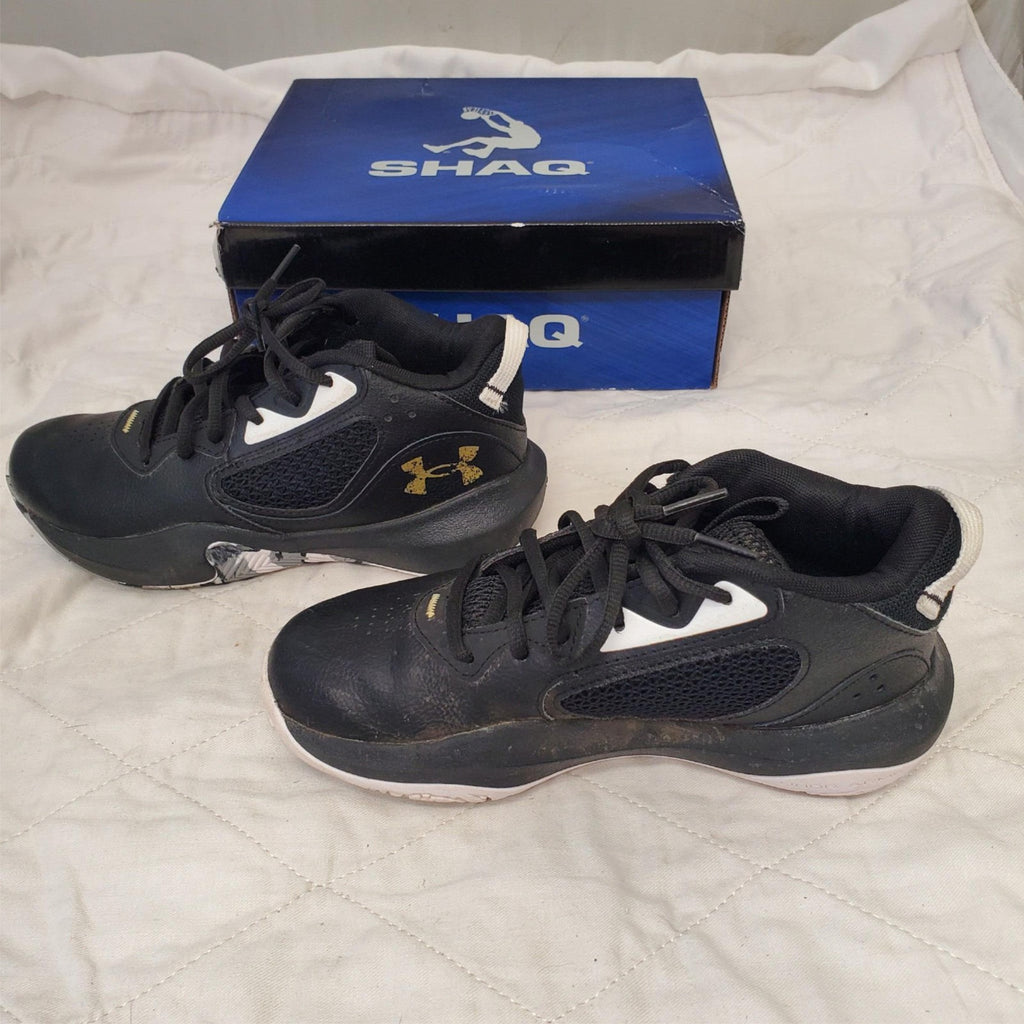 Under Armour Black Lockdown 6 Basketball Shoes Size 3.5 Y