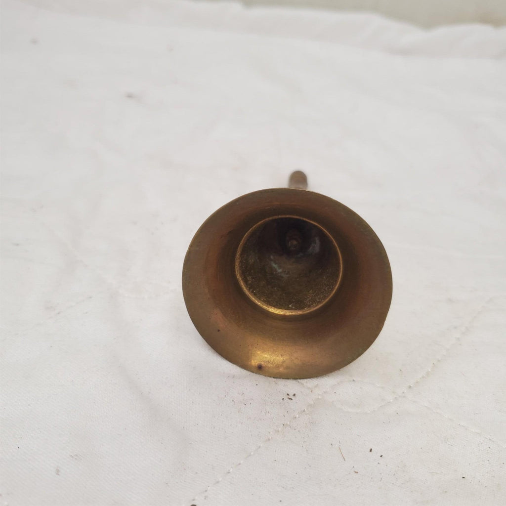 Vintage Faux Bamboo Handle Brass Bell