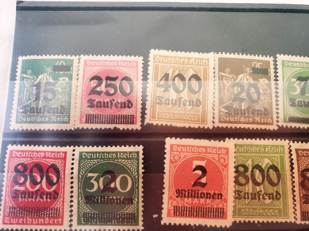 Complete Vintage Used 1923 German Weimar Reich Sets Service Stamps set