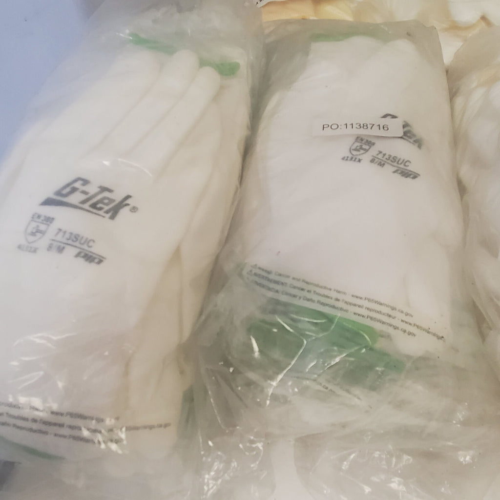 Lot G-Tek Industrial Safety Work Gloves Size 8