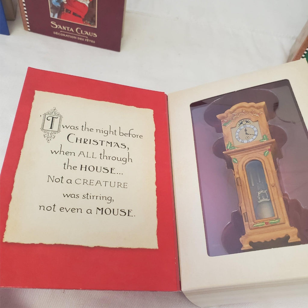 Set of 4 Hallmark Keepsake Ornament 2001 “Twas The Night Before Christmas” 