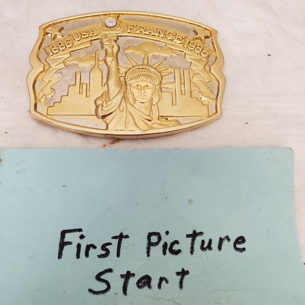 Statue of Liberty Diamond 1886 USA France 1986 Limited Edition Belt Buckle