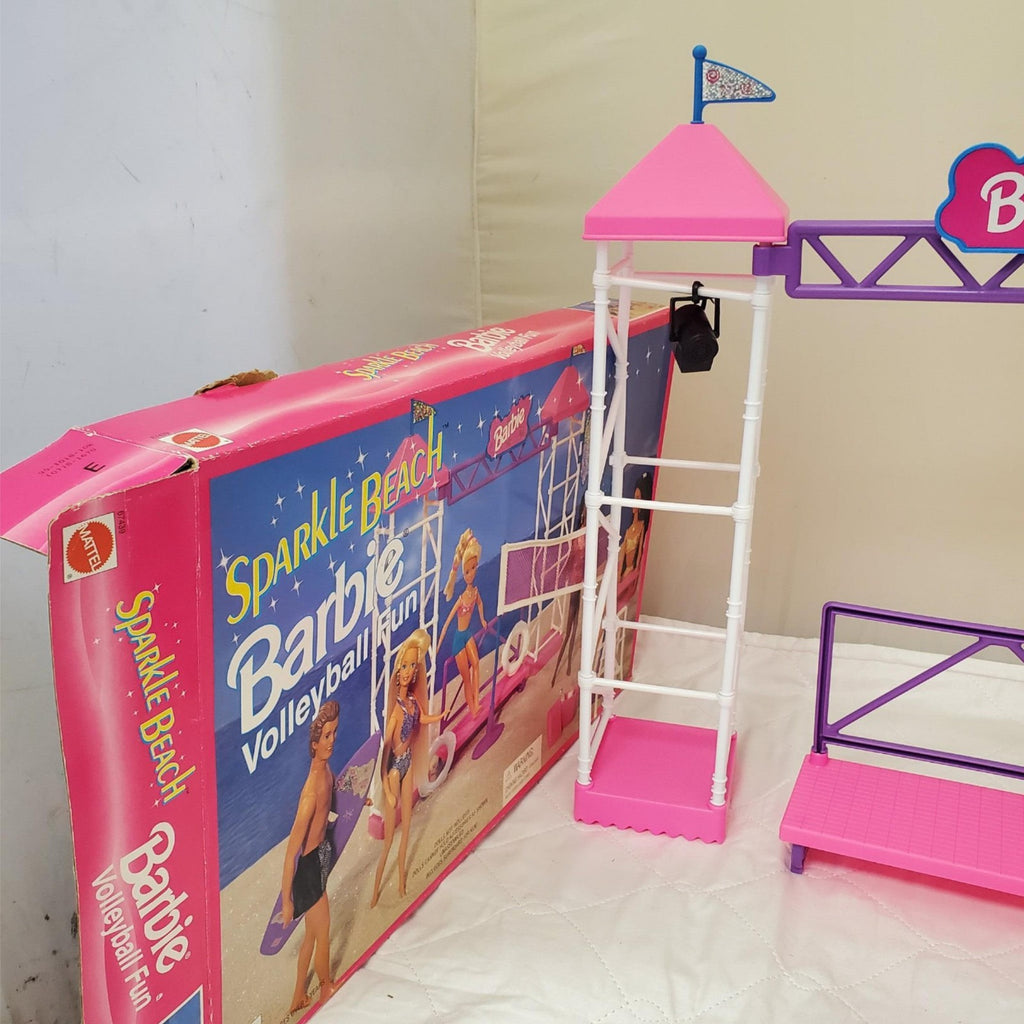 Barbie Sparkle Beach Volleyball Fun Play Set Mattel Arcotoys 1995