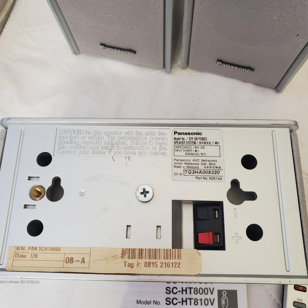 Panasonic Home Theatre Speakers with Wires & Remote