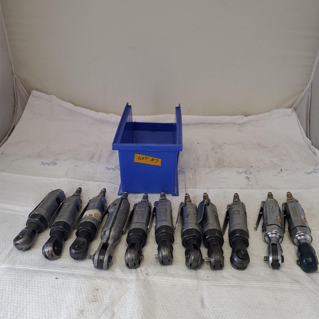 Lot ot 11 Heavy Duty Air Pneumatic Ratchet Wrench Blue Point/Ingersoll Rand #57