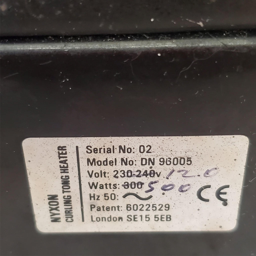 Nyxon Curling Tone Heater Model DN96005 LOT 487