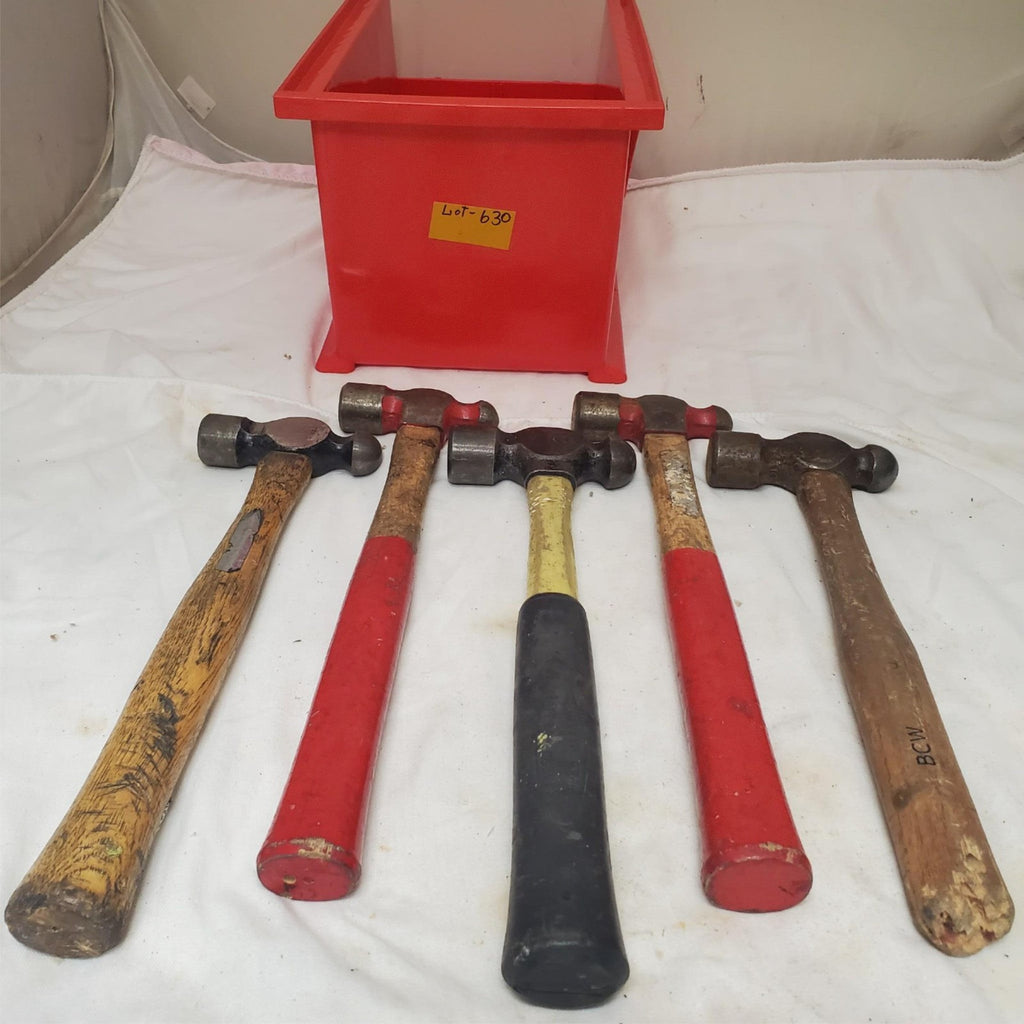 Lot of 6 Assorted Ball Peen Hammer Set LOT-630