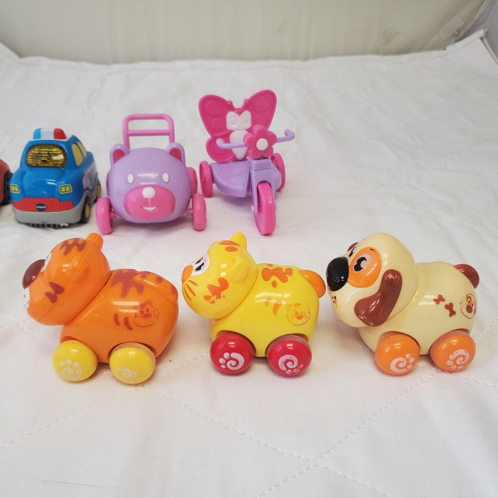 Lot of Assorted Vtech Go Go Smart Car Police Car & Other Toy Cars