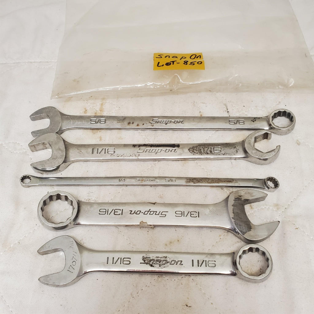 Lot of 5 Snap-On Assorted Wrench Set LOT-850