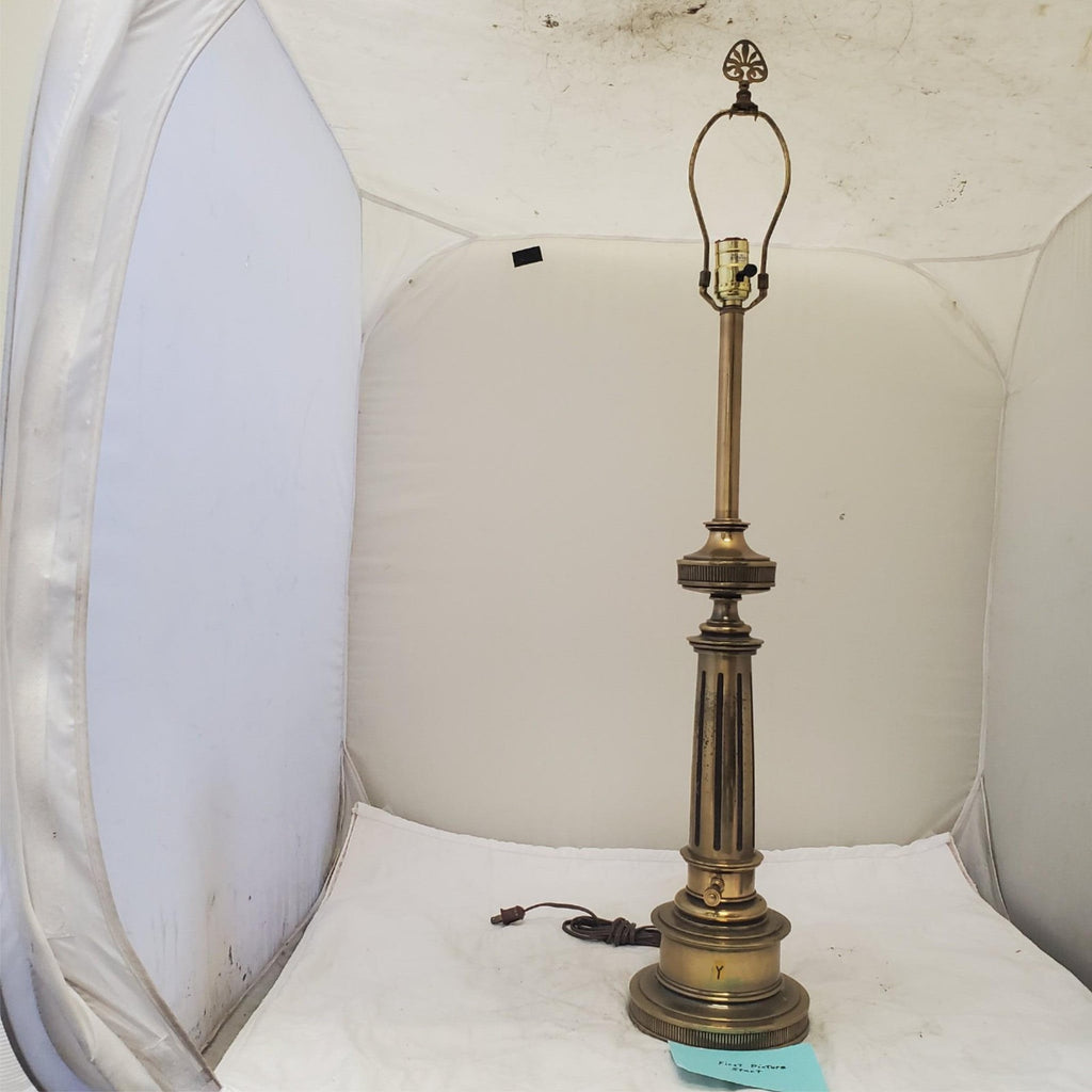 Vintage Stiffel Solid Brass Portable Table Lamp Y