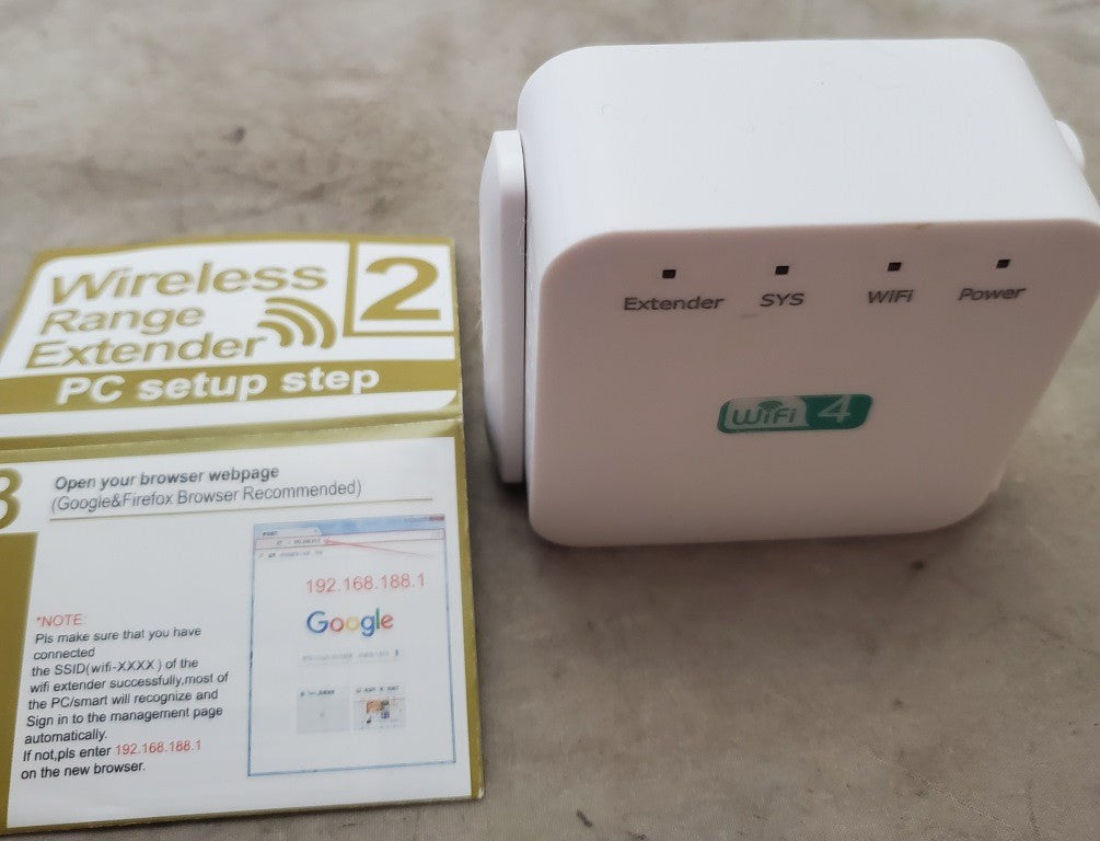 2.4Ghz WiFi Repeater Long Range Extender 300M Wireless Booster Signal Amplifier