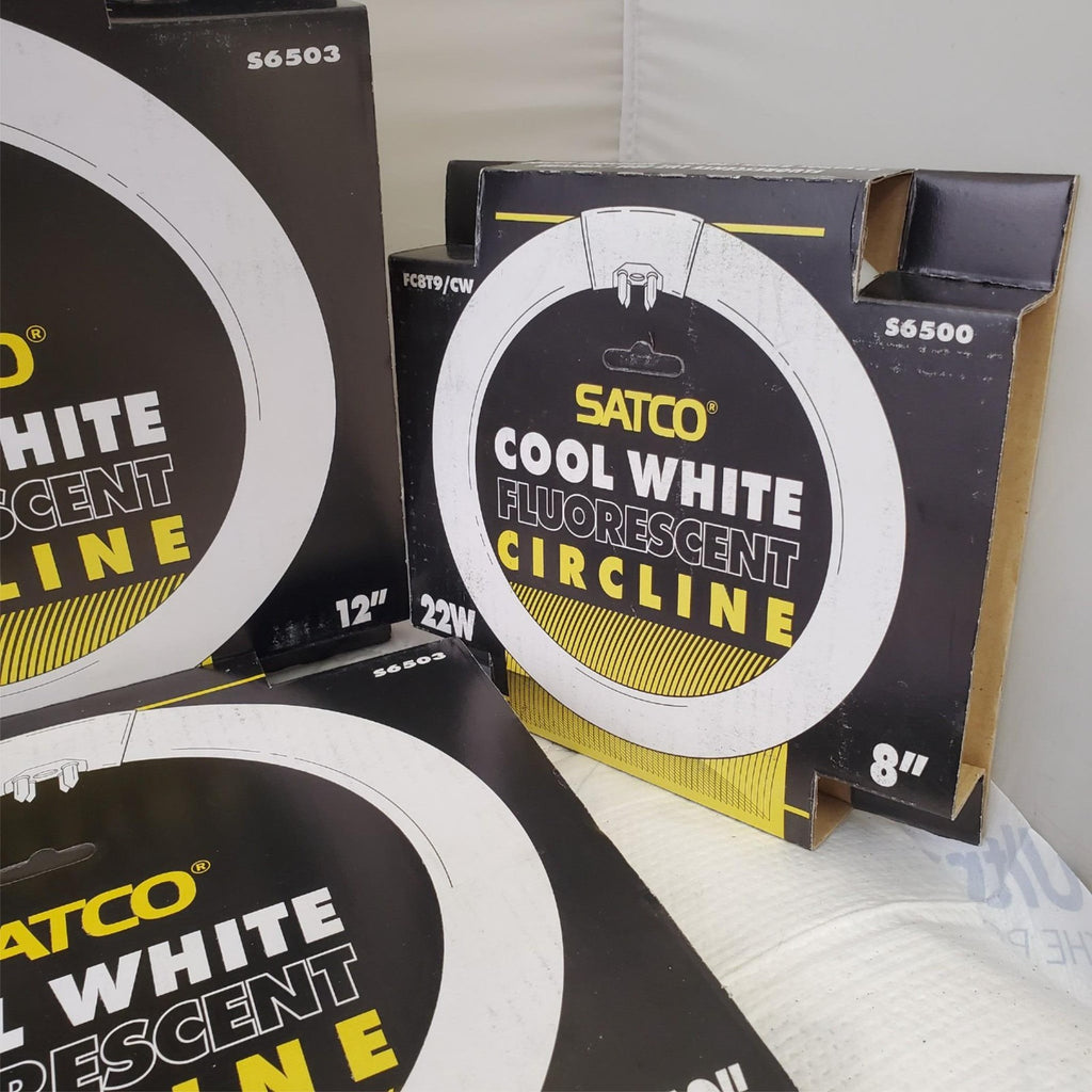Lot of SATCO Various 8" 12" Circline Rapid Start Fluorescent Light Bulbs