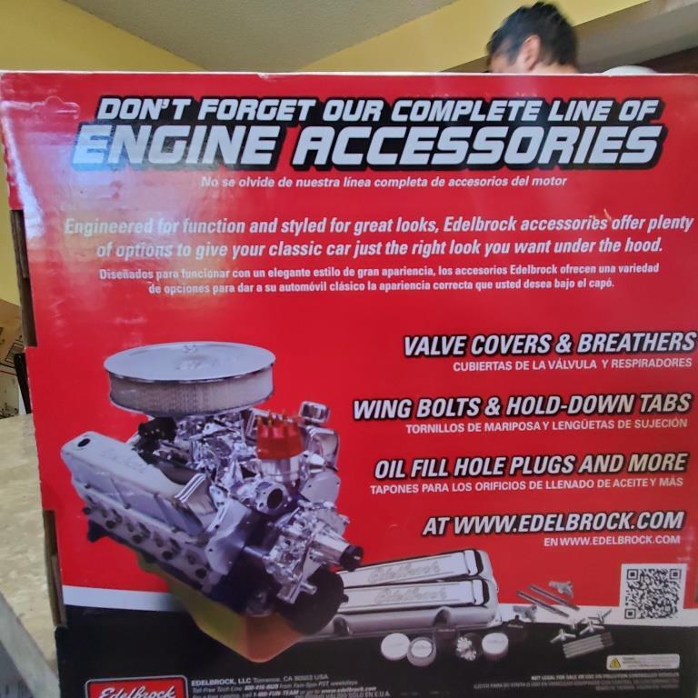 Edelbrock 1221 Pro-Flo 14" Round Air Cleaner / Filter w Air Cleaner Riser