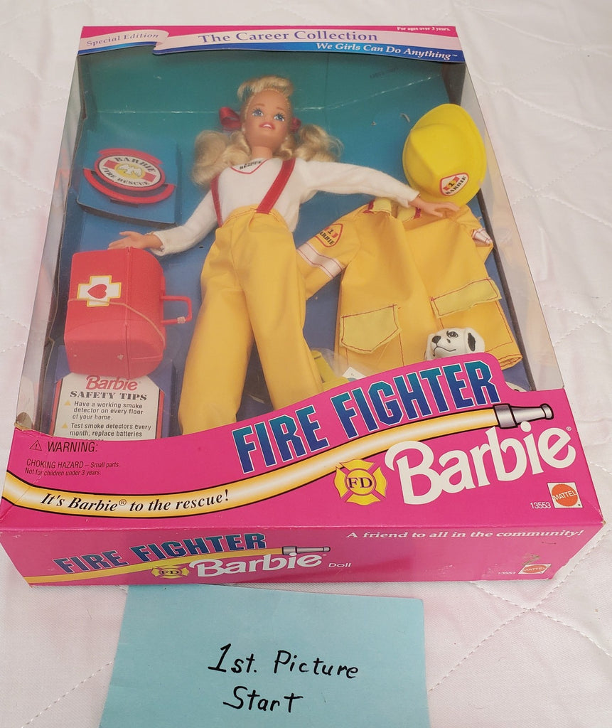 Mattel 1994 Fire Fighter Barbie The Career Collection Doll #13553