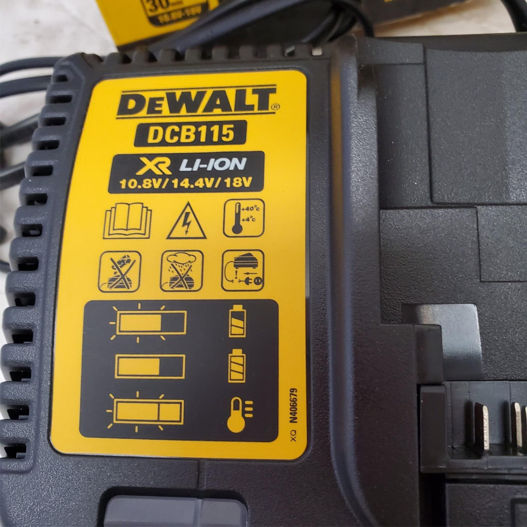 Lot of DEWALT DCB115 12-Volt to 20-Volt Lithium-Ion Battery Charger LOT 390
