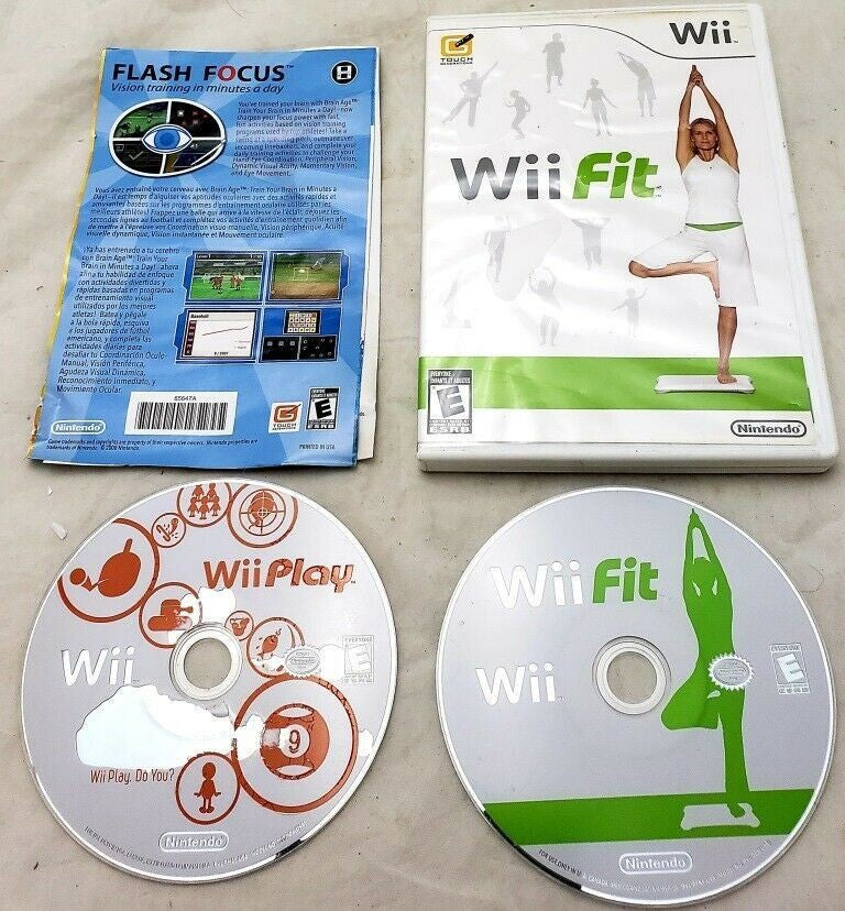 Wii Fit and Wii Play Game Fitness Nintendo Wii