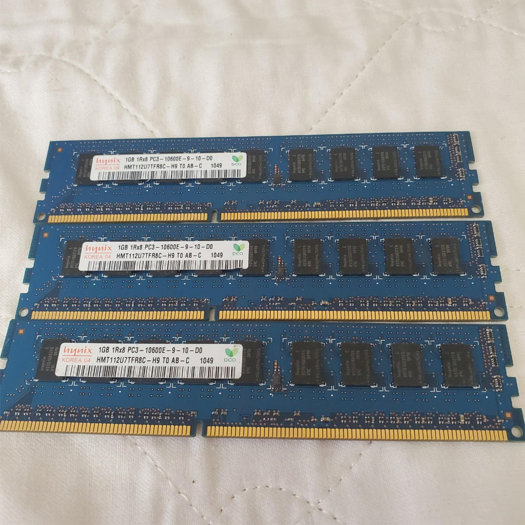 Hynix HMT112U7TFR8C-H9 1GB PC3-10600E DDR3 1333MHz RAM Memory Modules