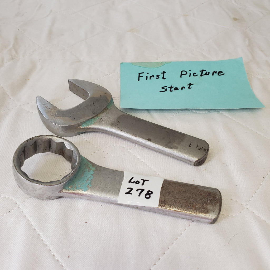 Heavy Duty 1/4 " Box End & 1-1/4" Open End Wrenches LOT-278