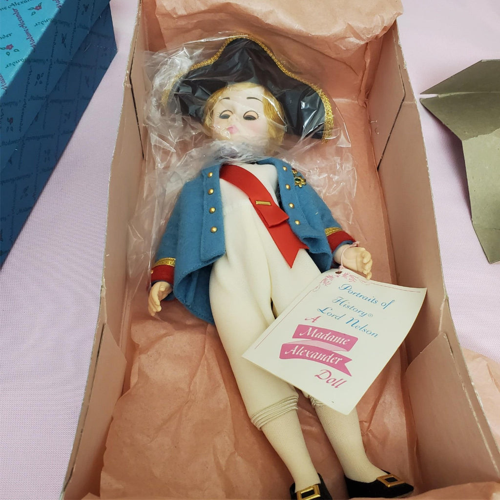 Madame Alexander #1336 Lord Nelson #1338 Lady Hamilton Dolls with Original Box