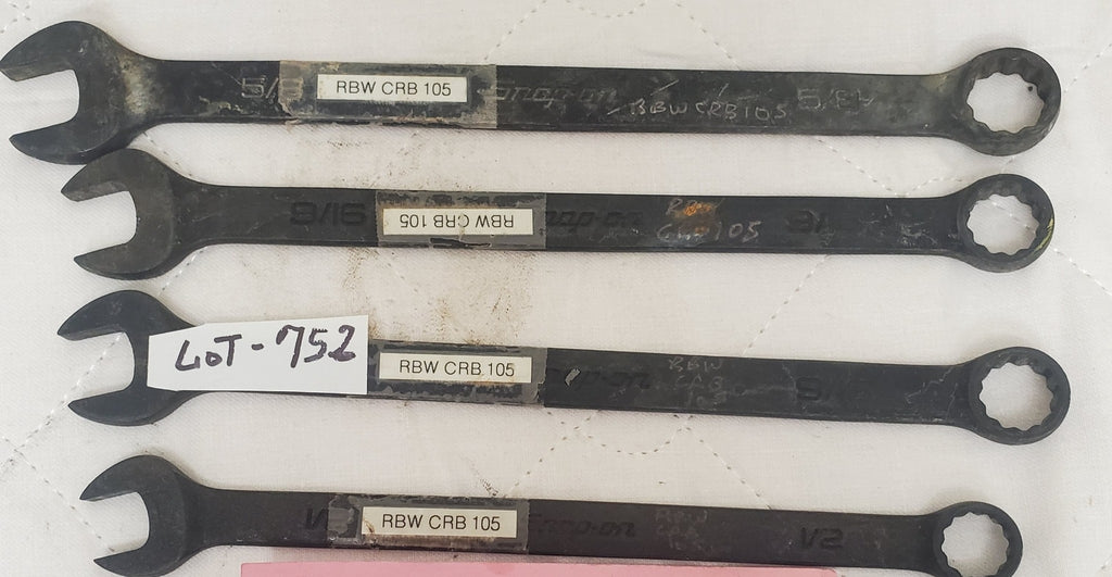 Lot of 4 Snap On Offset Combination Wrench LOT-752