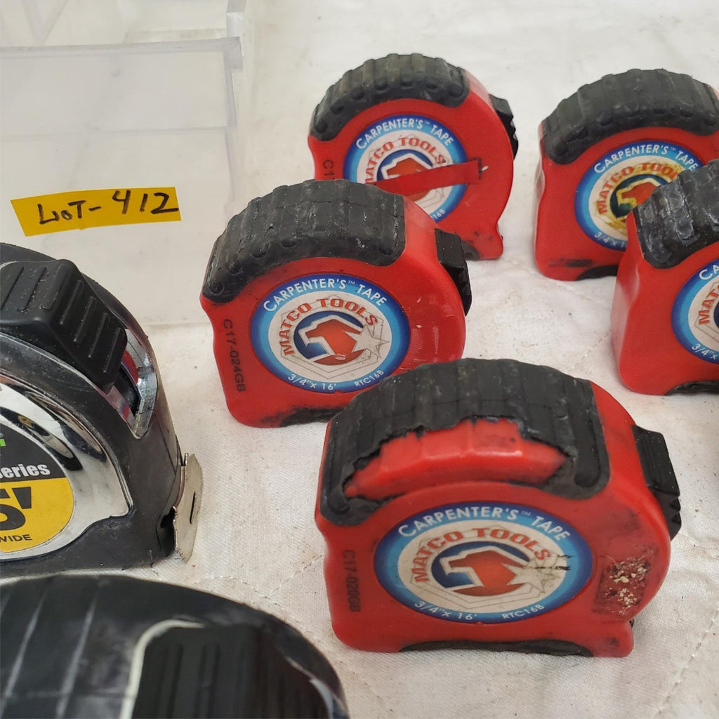 Lot of 9 Johnson, Matco & Blue Point Measure Tape LOT-412