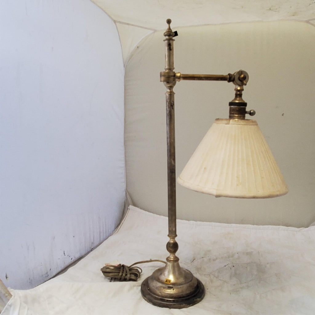 Robert Abby Vintage Brass Adjustable Swing Arm Table Lamp A7