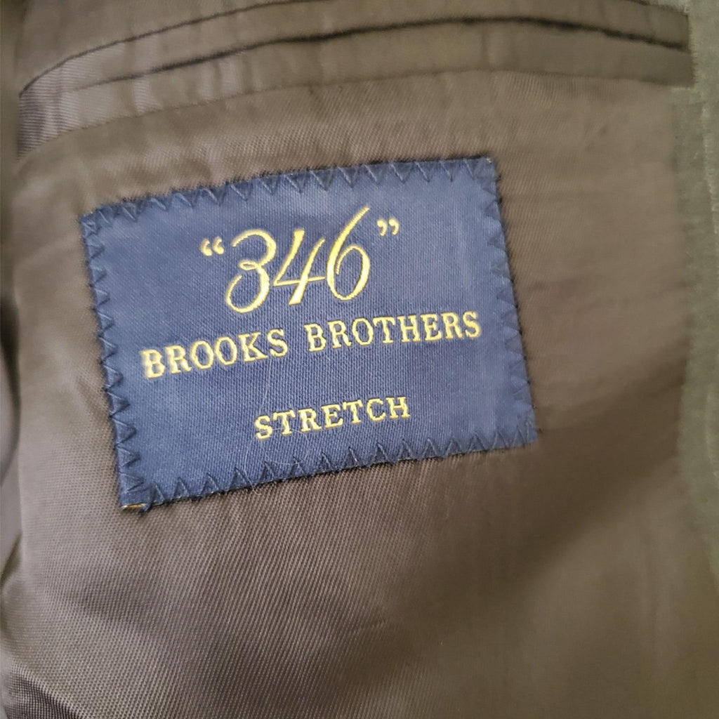 Brooks Brothers 346 STRETCH Wool Grey Blazer Suit Jacket Sport Coat 42R