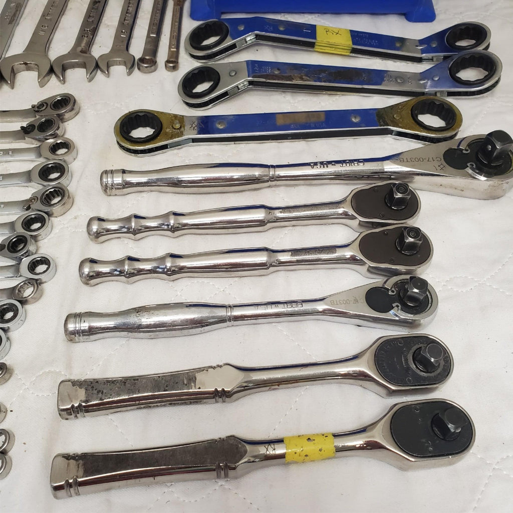 Lot of 49 Assorted Gearwrench Head Spanner, Ratcheting Wrench Set LOT-405