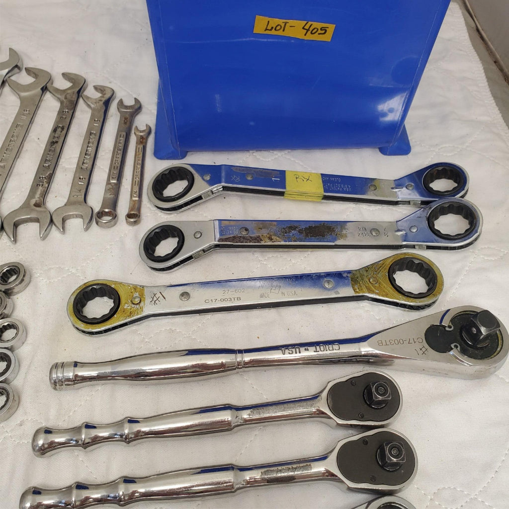 Lot of 49 Assorted Gearwrench Head Spanner, Ratcheting Wrench Set LOT-405
