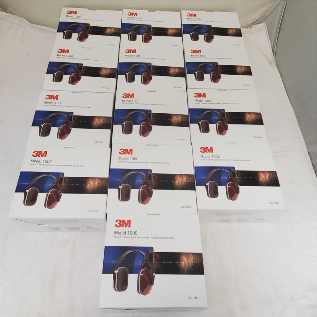 3M Model 1000 Earmuffs. Maroon. # 330-3001. Noise Reduction