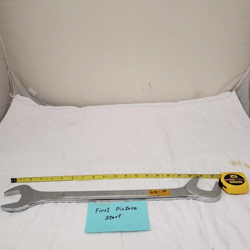 Pittsburgh 1-1/2" 19.5Inch Long Angled Head Open End Wrench AB-10