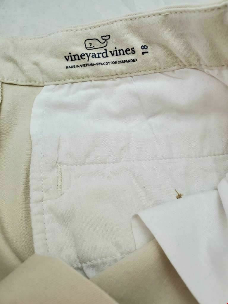 Vineyard Vines by Shep and Ian Off White Mens Breaker Chino Shorts Size 18