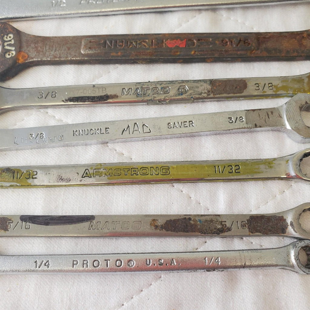 11 Pcs 12 Point SAE Combination Wrench Set - Lot 411
