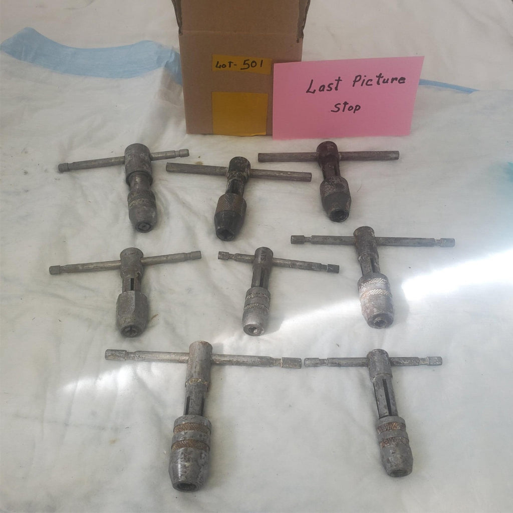 Lot of 8 T Handle Machinist Tool LOT-501