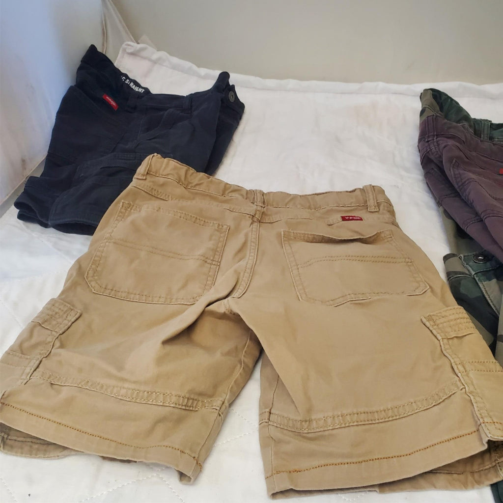 Lot of 5 Wrangler Boys Cargo Bermuda Shorts Size 12, 10