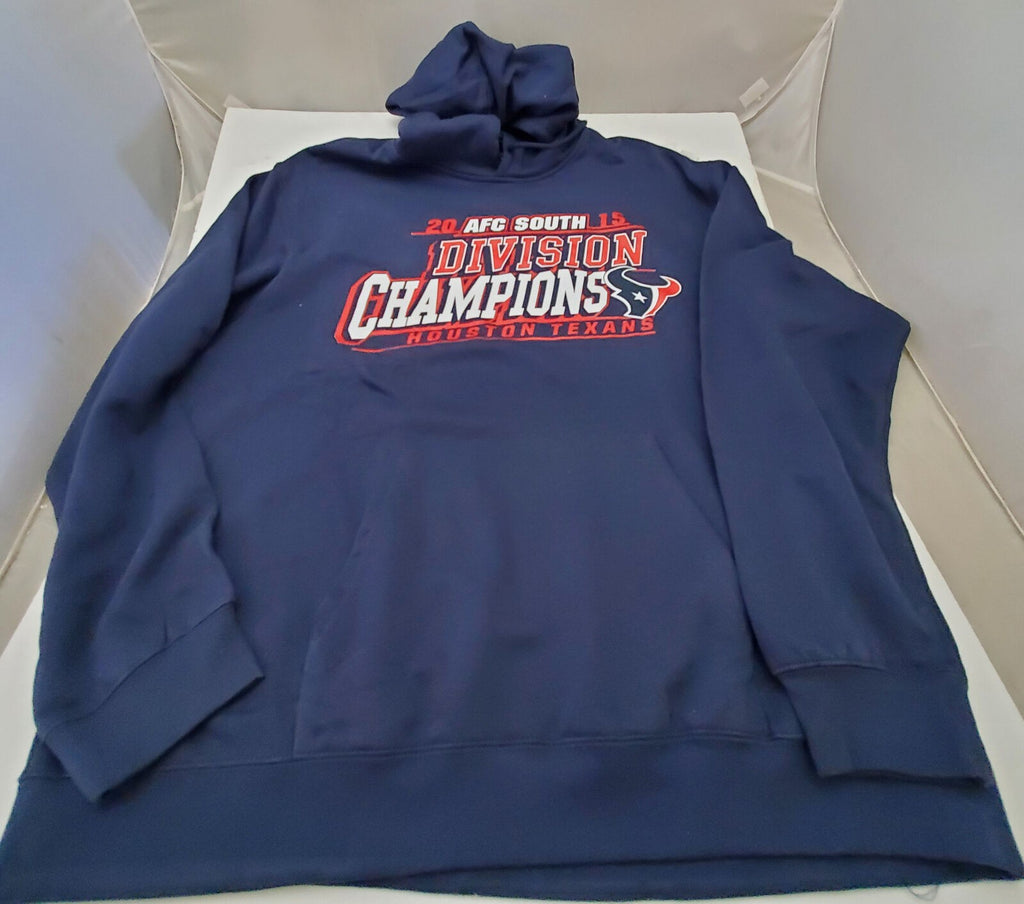 Houston Texans NFL 2015 AFC South Division Champions Hoodie Hooded Coat 2XL
