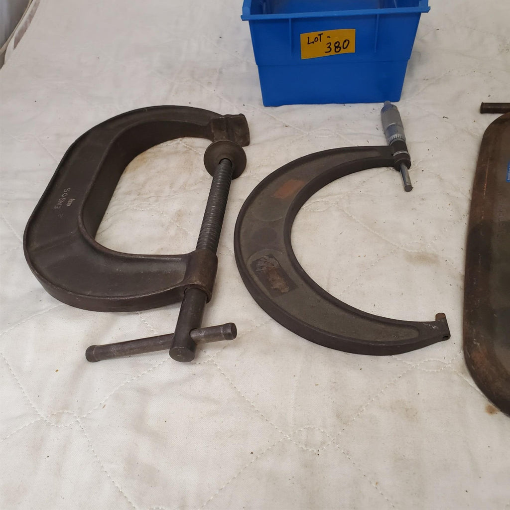 Lot of Various Wright Extra Heavy C-Clamp Wrench Hand Tool LOT 380