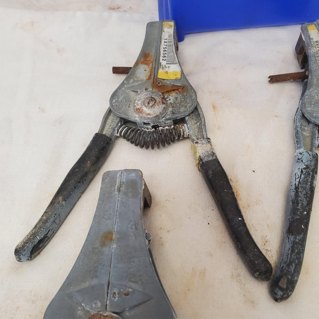 Lot of 3 Electrical Wire Stripper Spring-Loaded Tool LOT-210