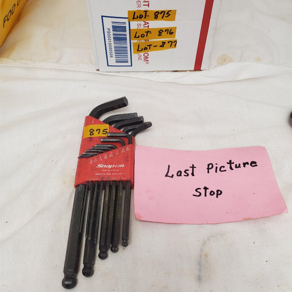 Lot of 13 Snap-on SAE Ball End Key Allen Wrench Set LOT-875