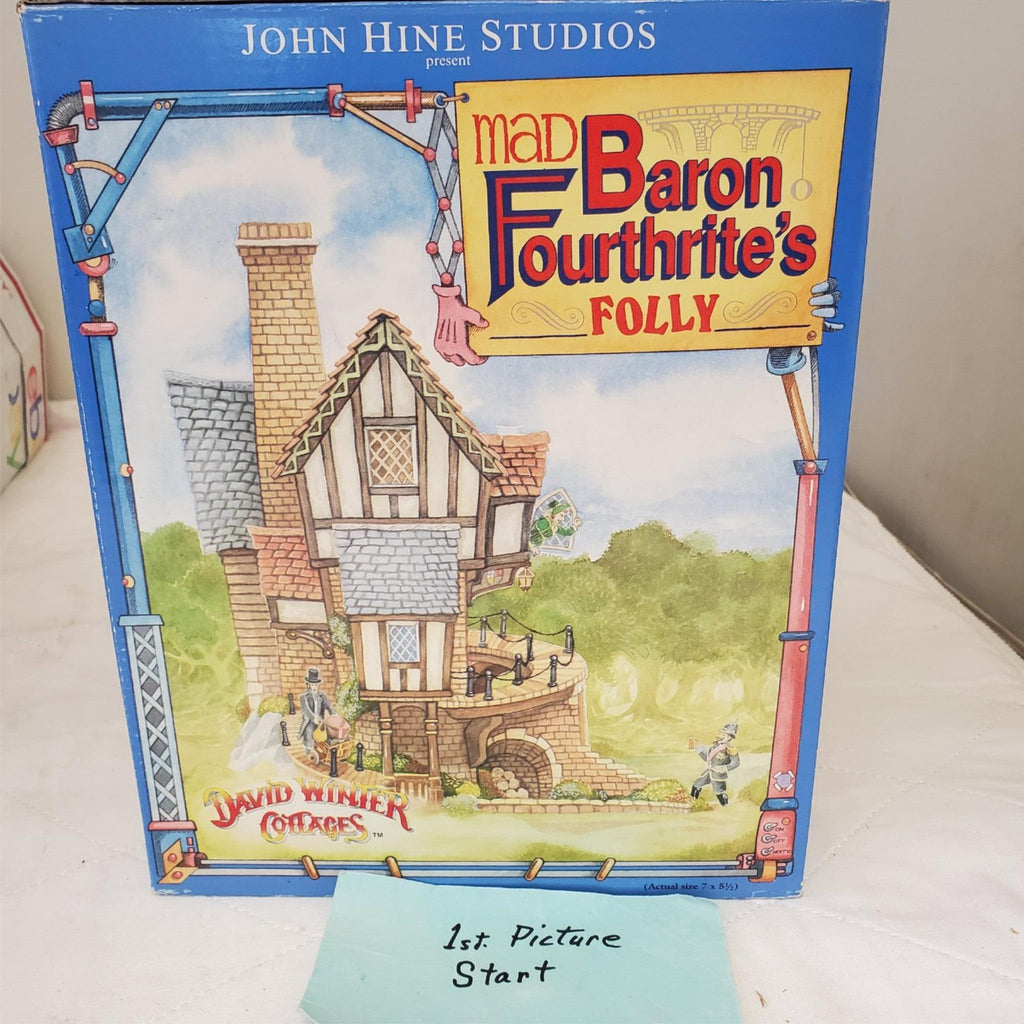 David Winter's Cottages Mad Baron Fourthrite's Folly 1992