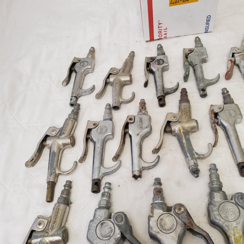 Lot of 22 Coilhose & Various Pneumatics Air Blow Gun Lot 684